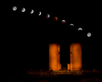 Lunar Eclipse Over The Silos